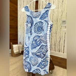 Lily Pulitzer, Mila Blue Peri Pop Shift, Size 2